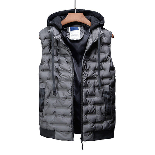 Chaleco Acolchado con Capucha para Hombre - Abrigo Invernal Cálido - Image 3