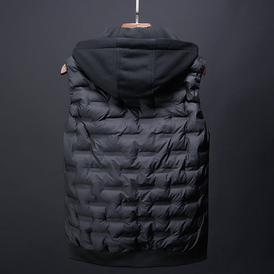 Chaleco Acolchado con Capucha para Hombre - Abrigo Invernal Cálido - Image 7