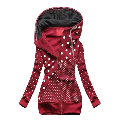 Sudadera con Cierre Colorblock para Mujer - Chaqueta Hoodie Manga Larga - Image 3