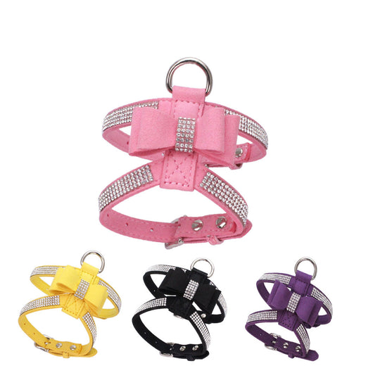 Arnés Pectoral Anti-escape para Mascotas con Strass Brillante - Image 3