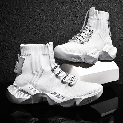 Zapatillas Altas Casuales con Calcetines Integrados - Estilo Vintage Trendy - Image 9