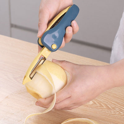 Pelador y Rallador 2 en 1 - Herramienta Multiusos para Frutas y Verduras