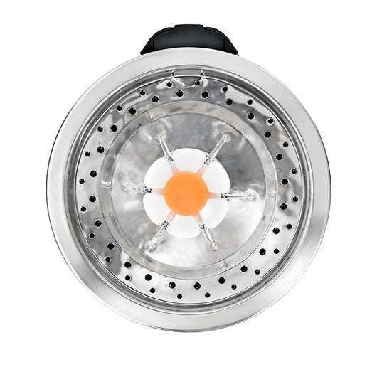 Fuente de Agua para Mascotas con Diseño de Flores - Acero Inoxidable - Image 9