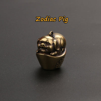 Llavero Colgante Decorativo del Zodiaco en Latón - Image 13