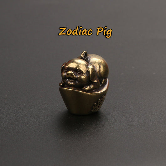 Llavero Colgante Decorativo del Zodiaco en Latón - Image 13