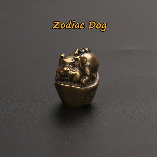 Llavero Colgante Decorativo del Zodiaco en Latón