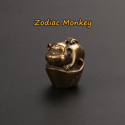 Llavero Colgante Decorativo del Zodiaco en Latón - Image 4