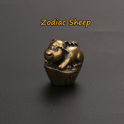 Llavero Colgante Decorativo del Zodiaco en Latón - Image 9