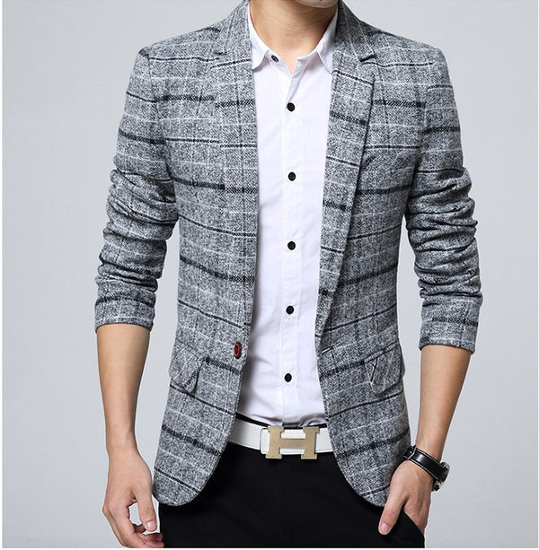 Blazer Casual Slim Fit para Hombre - Estilo Juvenil Moderno