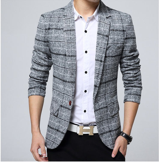 Blazer Casual Slim Fit para Hombre - Estilo Juvenil Moderno
