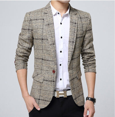 Blazer Casual Slim Fit para Hombre - Estilo Juvenil Moderno - Image 3