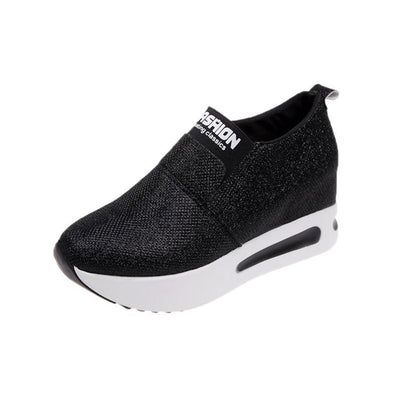 Zapatos Casuales Respirable con Suela Gruesa de Un Paso - Image 10