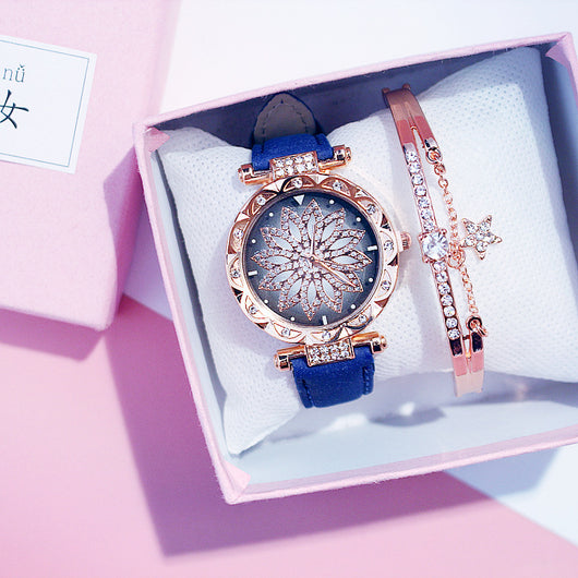 Reloj de Cuarzo Giratorio para Mujer con Diseño Casual - Image 7