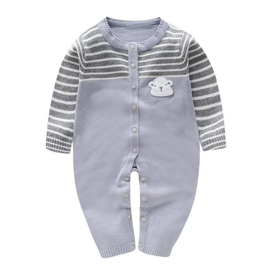 Suéter Vestido Una Pieza para Bebé en Khaki - Image 6