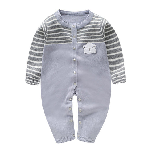 Suéter Vestido Una Pieza para Bebé en Khaki - Image 6