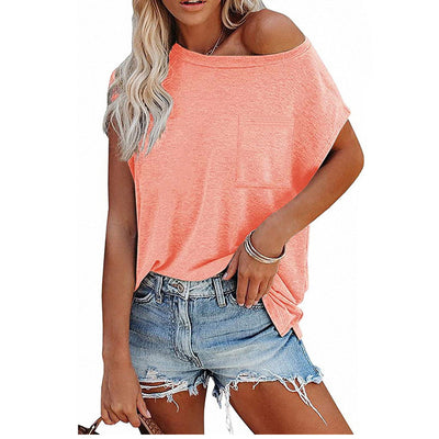 Blusa Hombro Descubierto Cuello Redondo con Bolsillos - Image 9