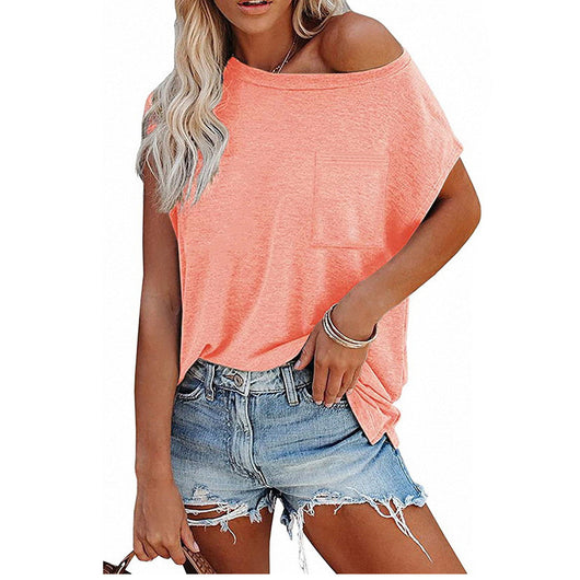 Blusa Hombro Descubierto Cuello Redondo con Bolsillos - Image 9