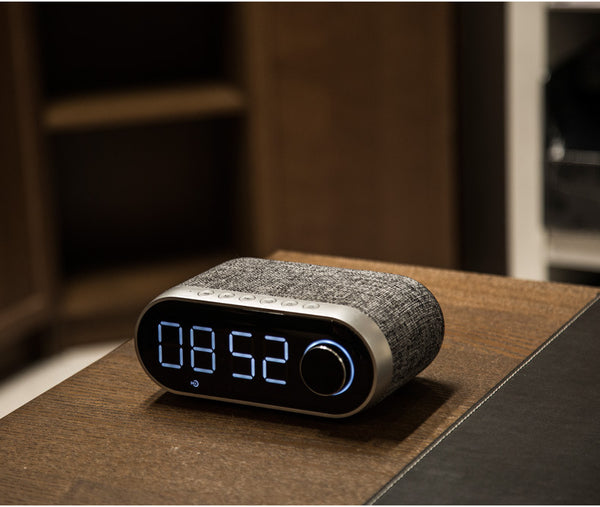 Reloj Despertador Multifunción con Bluetooth, Radio FM y Pantalla LED