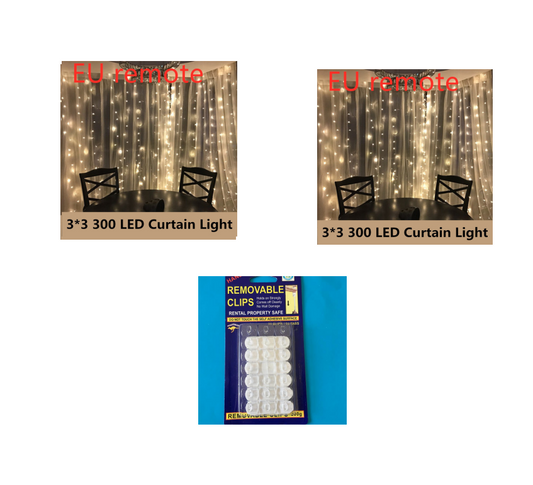 Cortina de Luces Navideñas LED - Guirnalda Decorativa para Fiestas