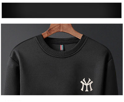 Suéter Cuello Redondo Hombre Estilo Coreano Slim Fit Estampado Versátil - Image 11
