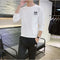 Suéter Cuello Redondo Hombre Estilo Coreano Slim Fit Estampado Versátil