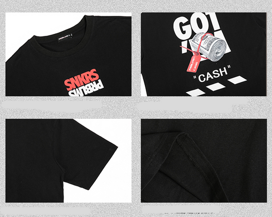 Camiseta Hip-hop Suelta Estampada de Manga Corta - Image 7