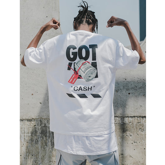 Camiseta Hip-hop Suelta Estampada de Manga Corta - Image 4