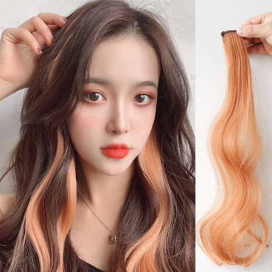 Extensión de Cabello Rizado con Orejas Colgantes, Peluca Larga con Reflejos Destacados - Image 9
