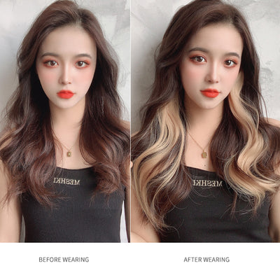 Extensión de Cabello Rizado con Orejas Colgantes, Peluca Larga con Reflejos Destacados - Image 13