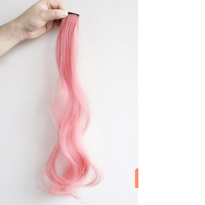 Extensión de Cabello Rizado con Orejas Colgantes, Peluca Larga con Reflejos Destacados - Image 14