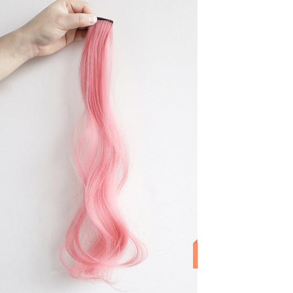 Extensión de Cabello Rizado con Orejas Colgantes, Peluca Larga con Reflejos Destacados - Image 3