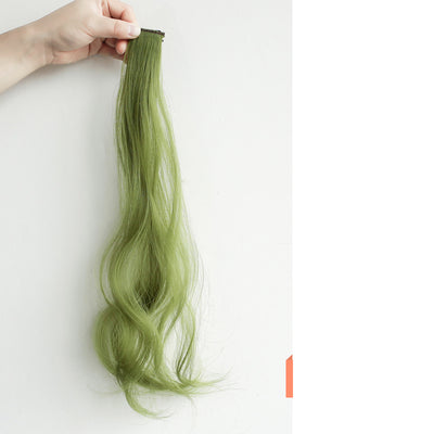 Extensión de Cabello Rizado con Orejas Colgantes, Peluca Larga con Reflejos Destacados - Image 5