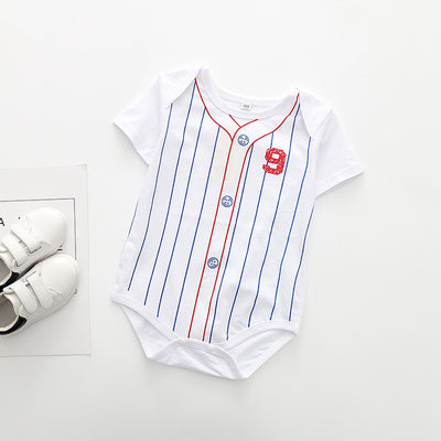 Romper Deportivo de Algodón con Estampado de Fútbol y Mangas Cortas - Image 8