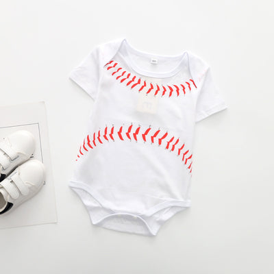 Romper Deportivo de Algodón con Estampado de Fútbol y Mangas Cortas - Image 2