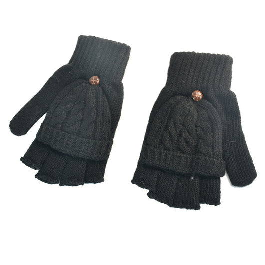 Guantes Térmicos Convertibles para Mujer - Mitones de Lana Artificial con Dedos Abatibles - Image 9