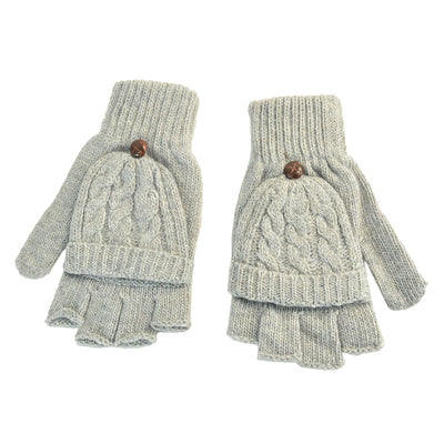Guantes Térmicos Convertibles para Mujer - Mitones de Lana Artificial con Dedos Abatibles - Image 8