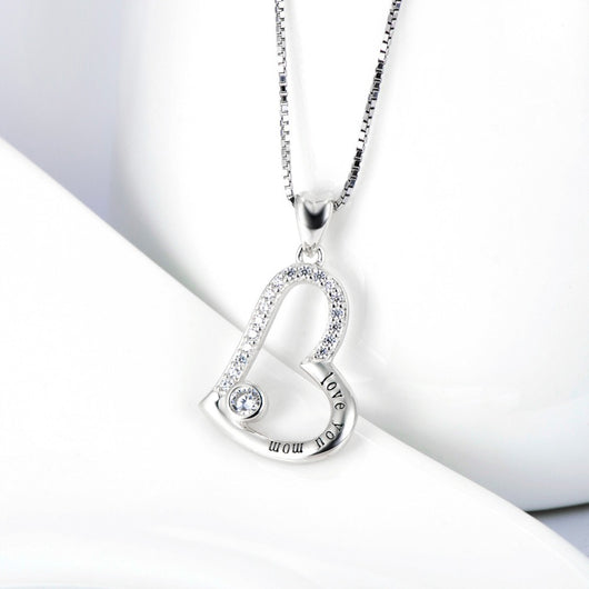 Collar Corazón de Plata 925 Estilo Europeo y Americano - Image 4