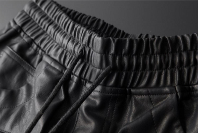 Pantalones de Cuero con Terciopelo Cálido para Hombre - Image 8