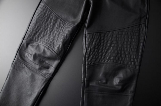 Pantalones de Cuero con Terciopelo Cálido para Hombre - Image 10