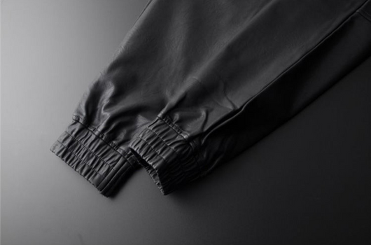 Pantalones de Cuero con Terciopelo Cálido para Hombre - Image 11