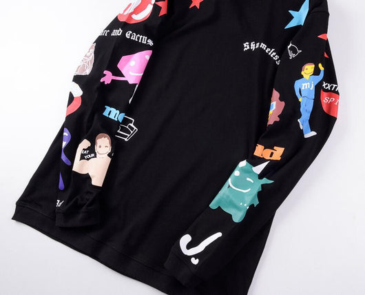 Camiseta Hip-Hop Oversize Manga Larga Unisex Tendencia - Image 5