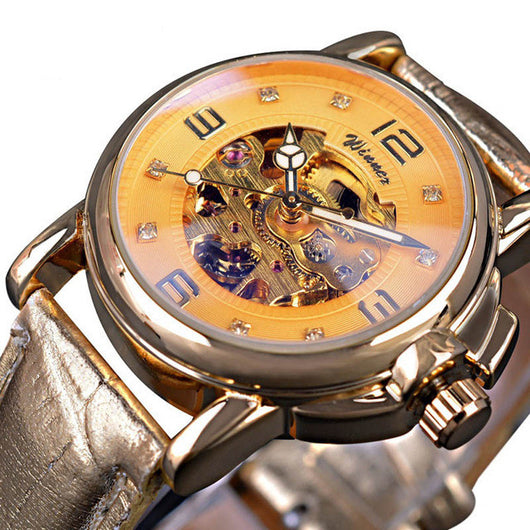 Reloj Automático Mecánico con Cristales y Resistencia al Agua - Image 7