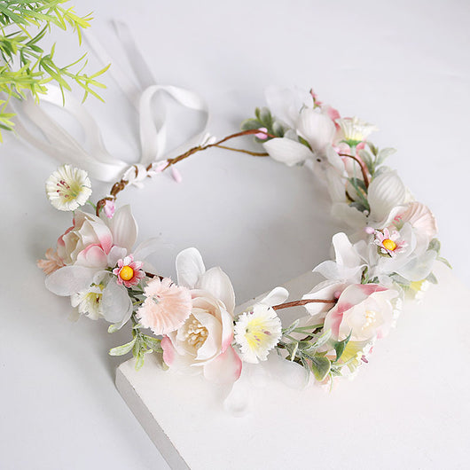 Diadema Nupcial Floral para Boda - Accesorio de Pelo para Novia