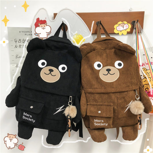 Mochila Kawaii Grande con Diseño de Oso Japonés y Coreano - Image 8
