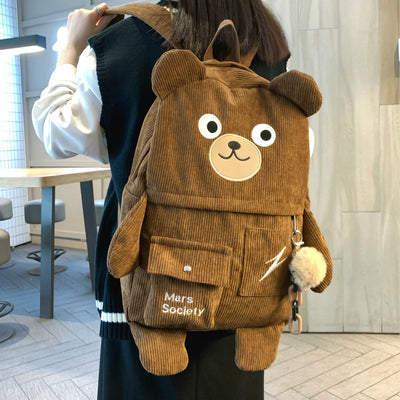 Mochila Kawaii Grande con Diseño de Oso Japonés y Coreano - Image 10