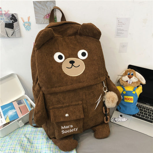 Mochila Kawaii Grande con Diseño de Oso Japonés y Coreano - Image 5