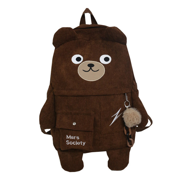 Mochila Kawaii Grande con Diseño de Oso Japonés y Coreano
