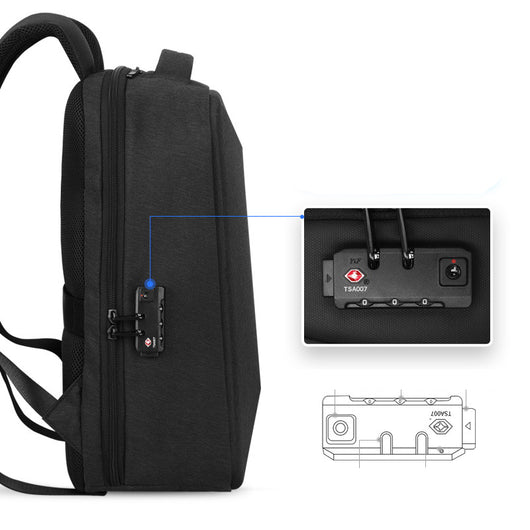 Mochila Inteligente Impermeable con Bloqueo TSA y Protección Anti-robo - Image 2