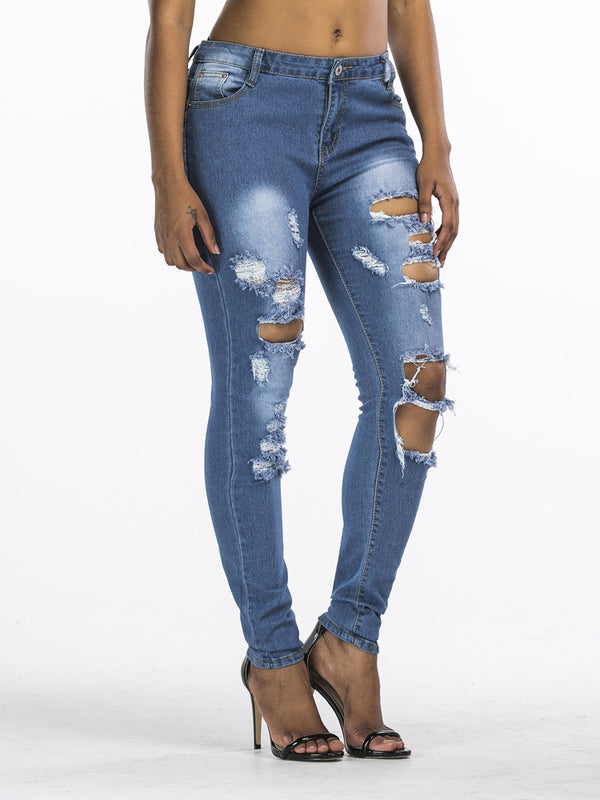 Pantalones Vaqueros Rotos para Mujer - Estilo y Comodidad - Image 3