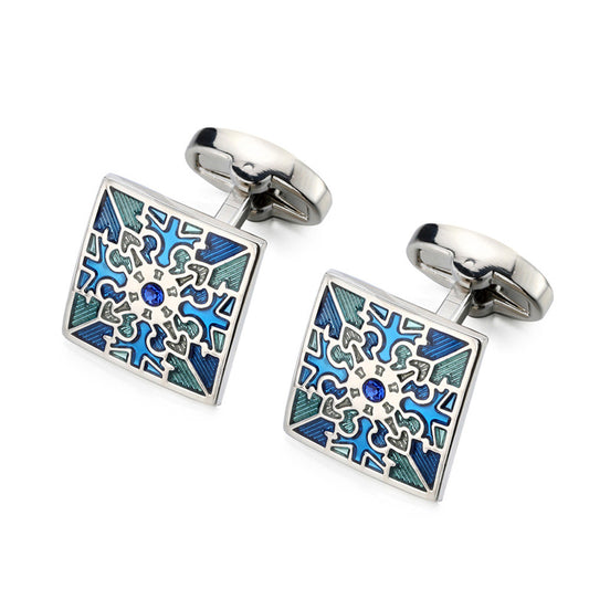 Gemelos de Acero Plateado para Hombre - Elegancia Empresarial y Ceremonias - Image 2